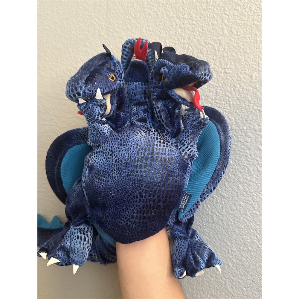 Folkmanis Three Headed Dragon Puppet - Fantasy Plush‎ Stuffed Animal